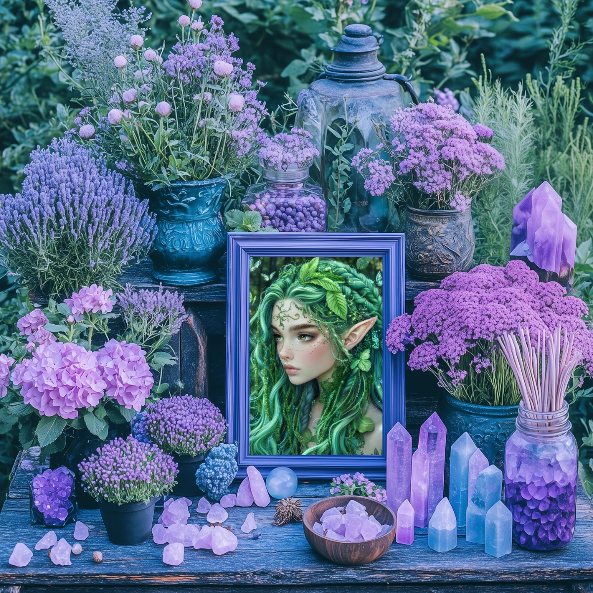 mock up of earth fairy magical nature art print