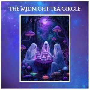ghost girl witch art print ghost tea party enchanted forest