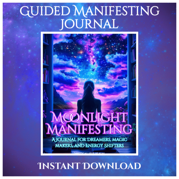 manifestation journal printable with mystical themes