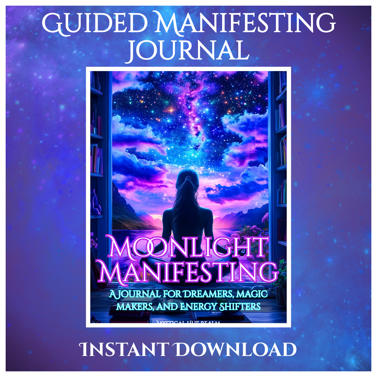 manifestation journal printable with mystical themes