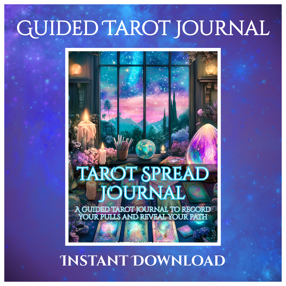 guided daily tarot spread journal