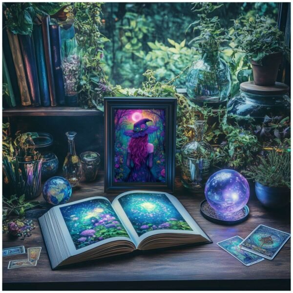 "Witch of the Glowing Woods" – Magical Print Collection - Image 2
