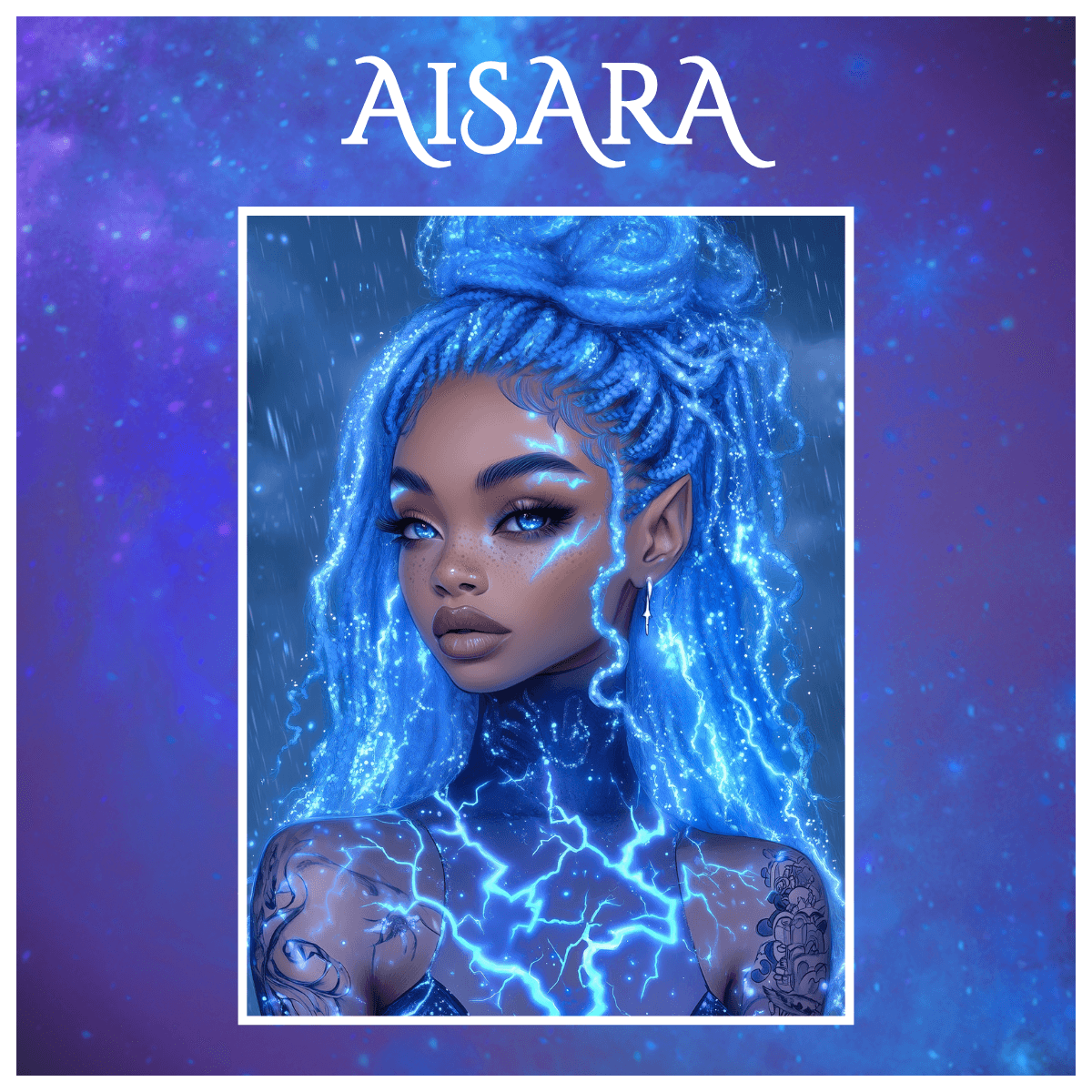 lightning fairy with glowing eyes – Elemental Clan series