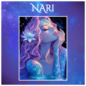 water fairy art print inspired by nature and the elements