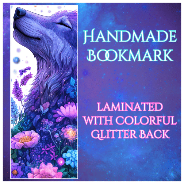 mystical wolf bookmark