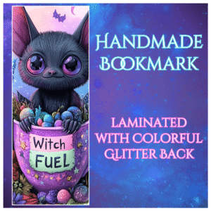 witch fuel pastel goth bat bookmark