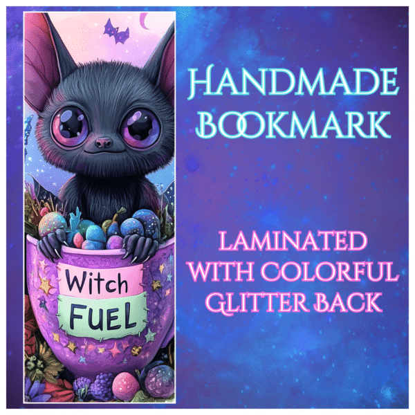 witch fuel pastel goth bat bookmark