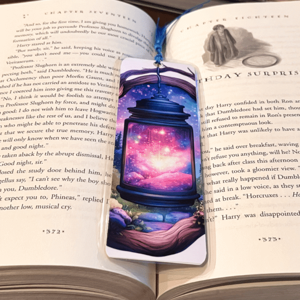 galaxy lantern bookmark
