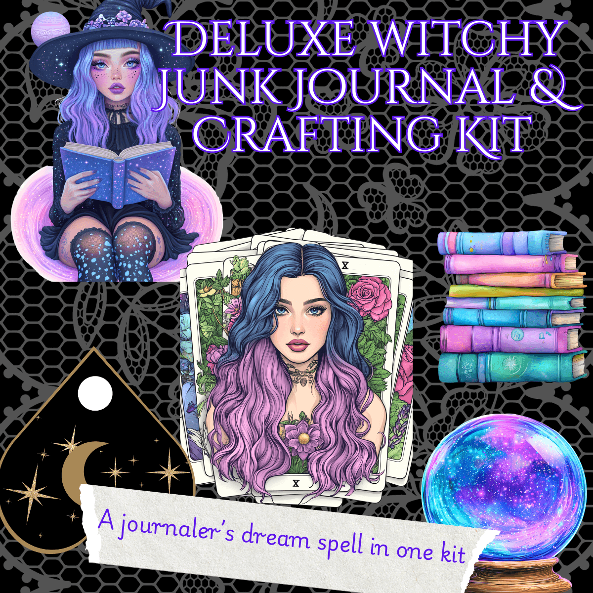 witchy junk journal and craft kit