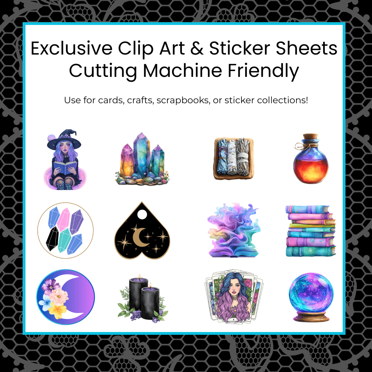 unique witchy clip art