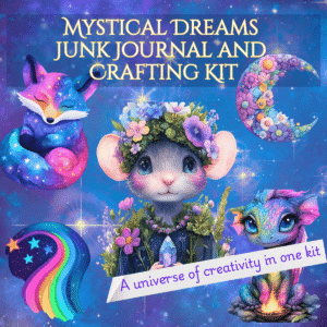 magical fantasy junk journal craft kit