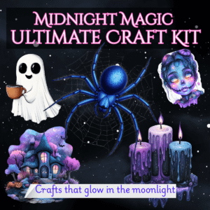 midnight magic printable spooky craft kit