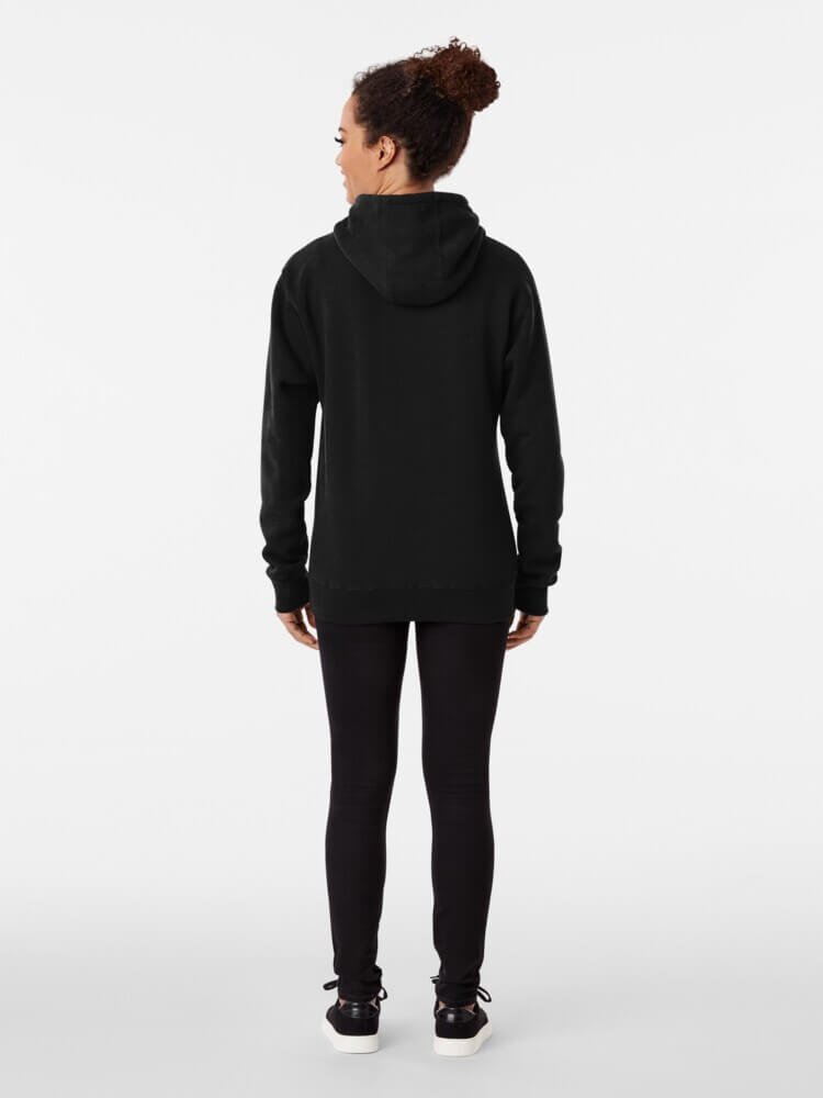 back side of ghoul vibes only hoodie