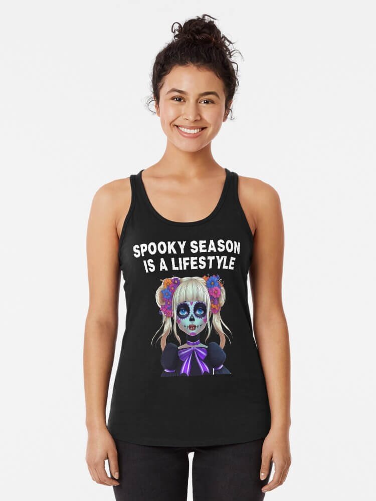 spooky season is a lifestyle halloween everyday tank top