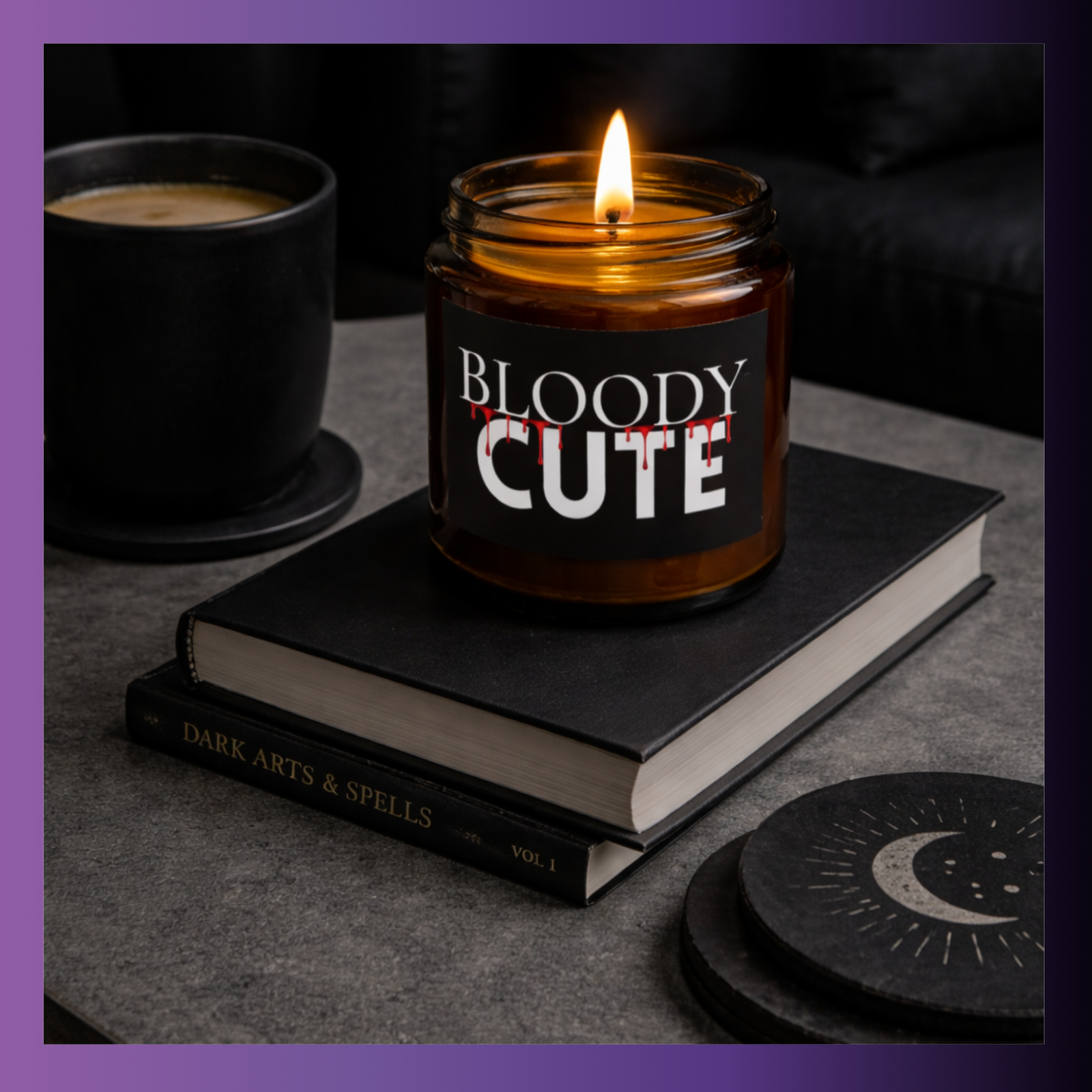 Horror Girl Scented Soy Jar Candle - Image 2