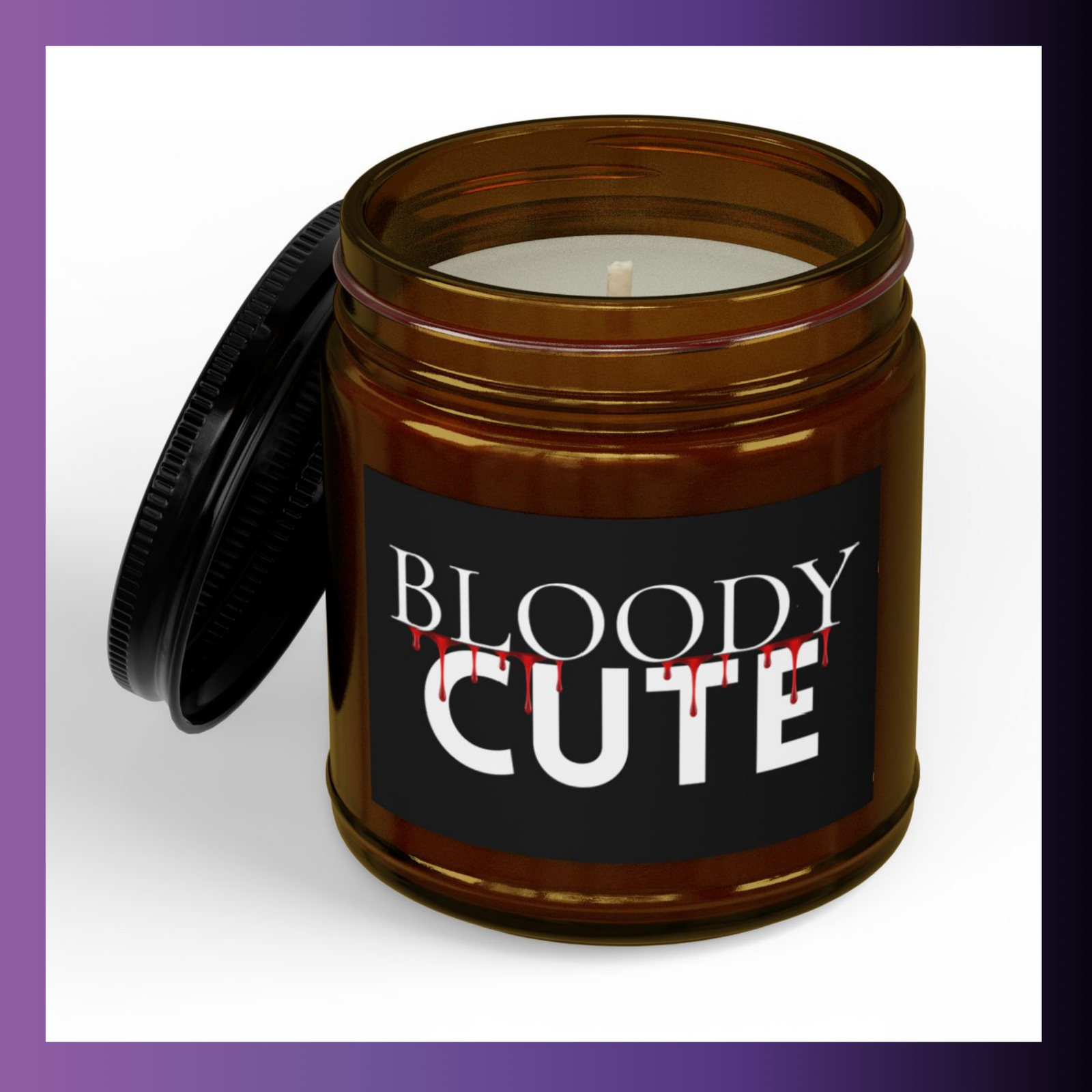 Horror Girl Scented Soy Jar Candle - Image 3