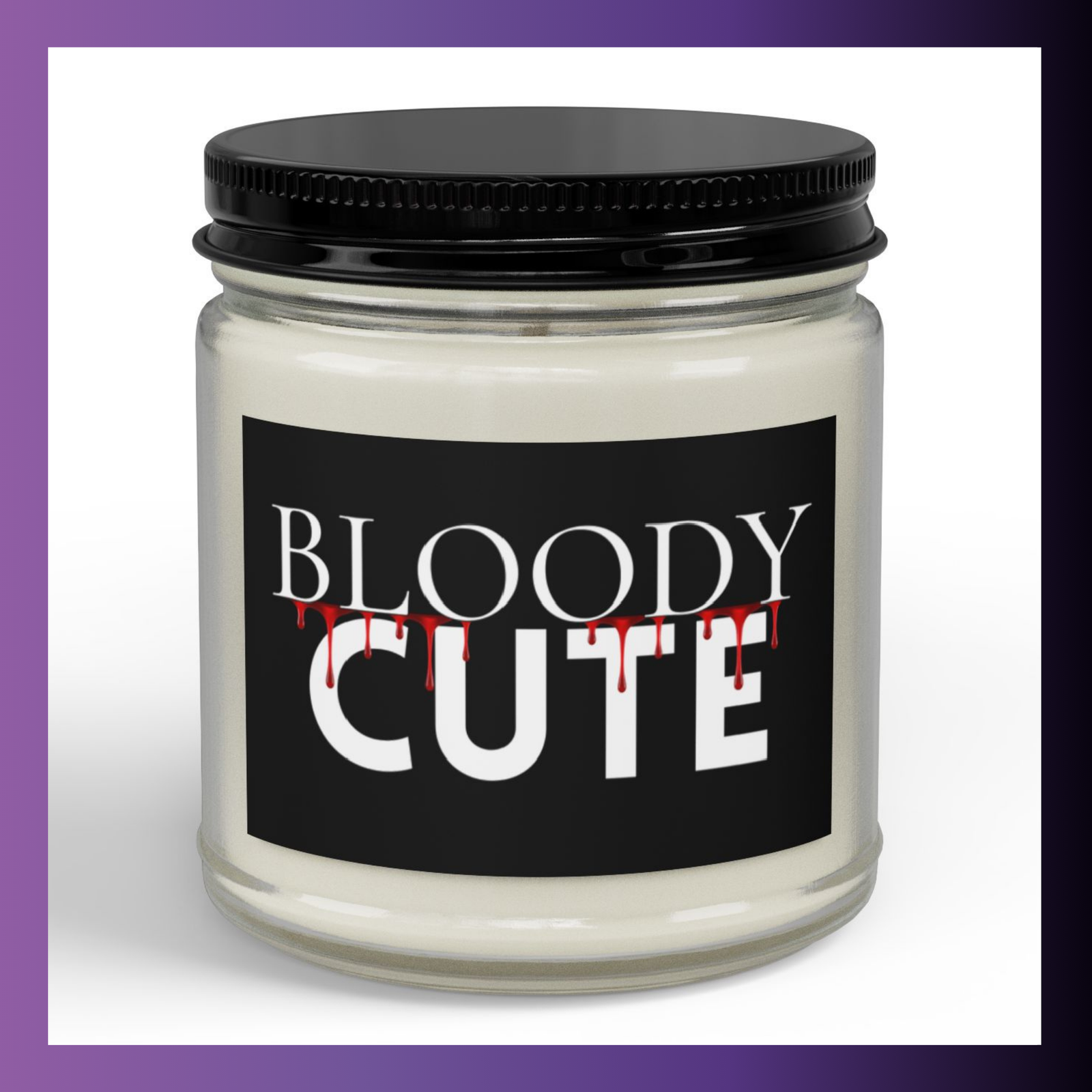 Horror Girl Scented Soy Jar Candle - Image 5