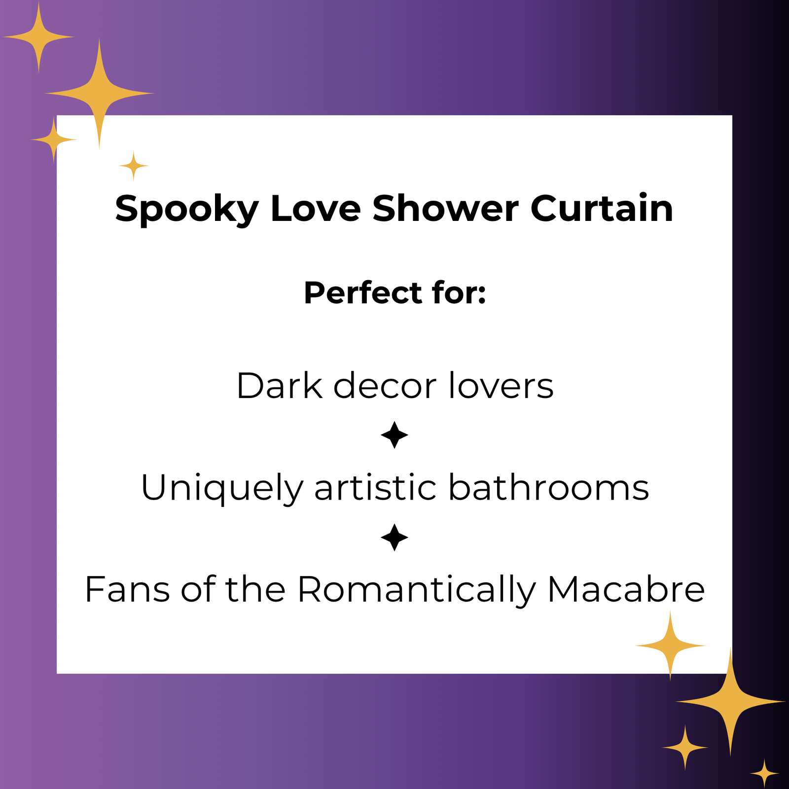 Spooky Love Shower Curtain - Image 4