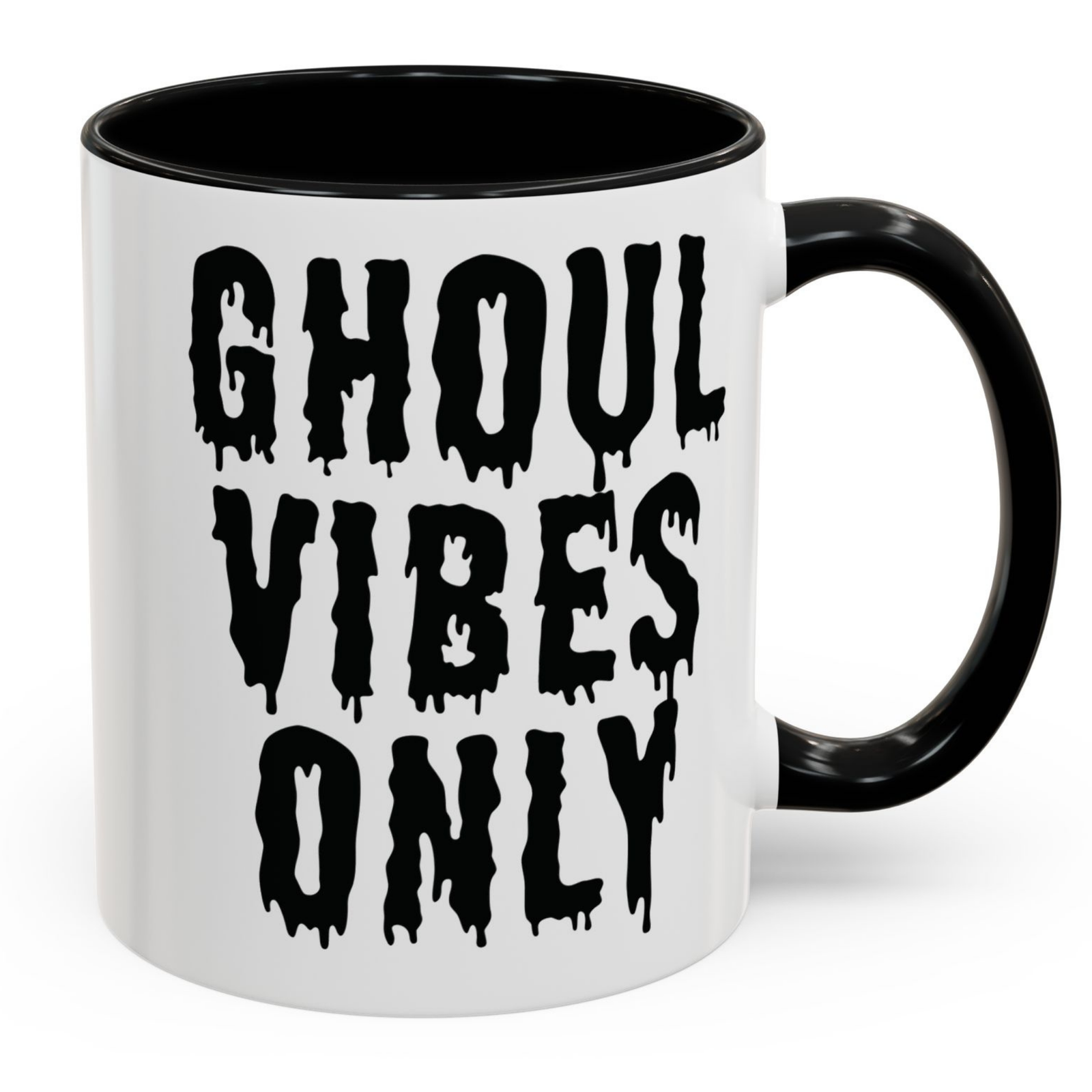Ghoul Vibes Only Accent Color Coffee Mug