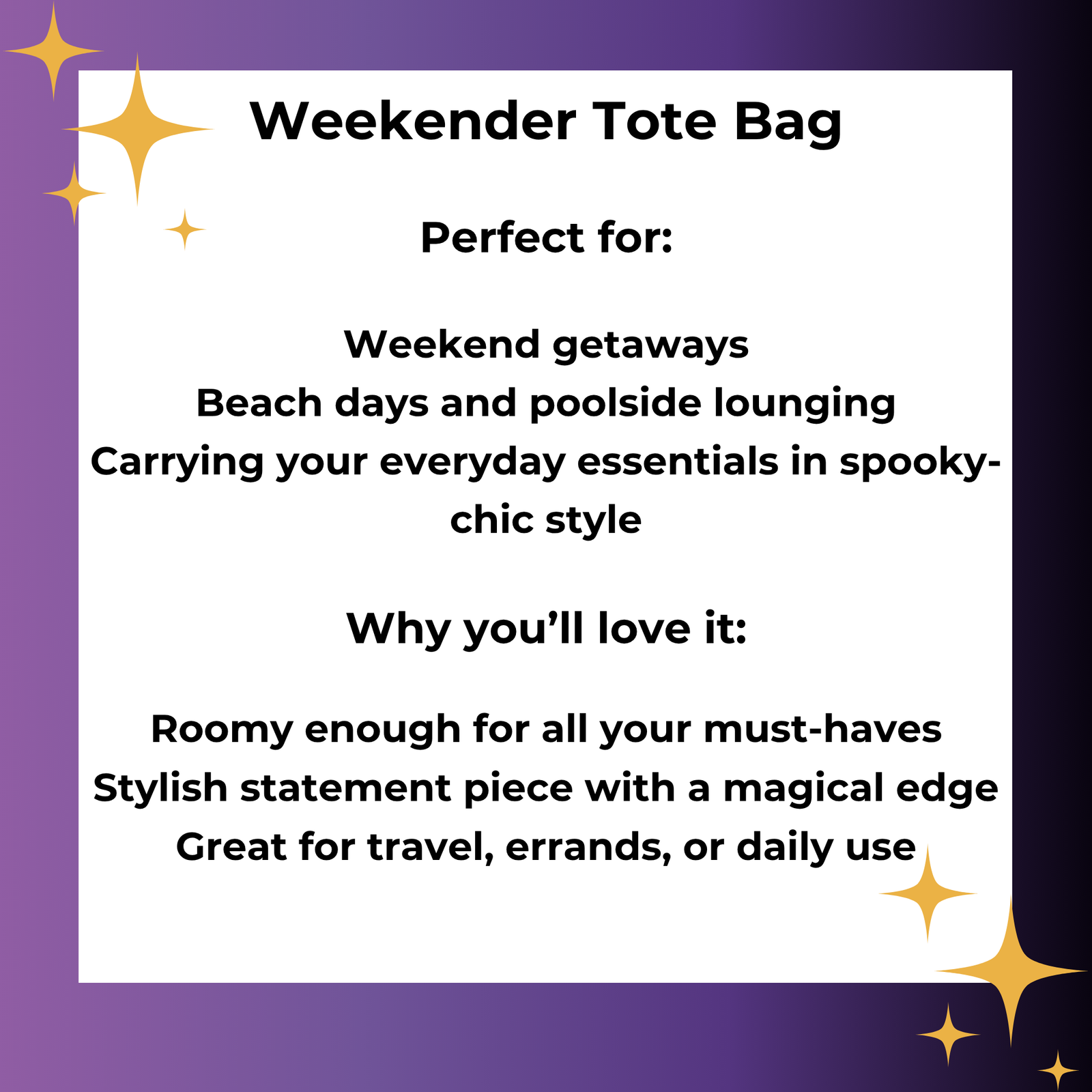 Spooky Bitch Weekender Tote Bag Halloween Drippy Pink Text - Image 3