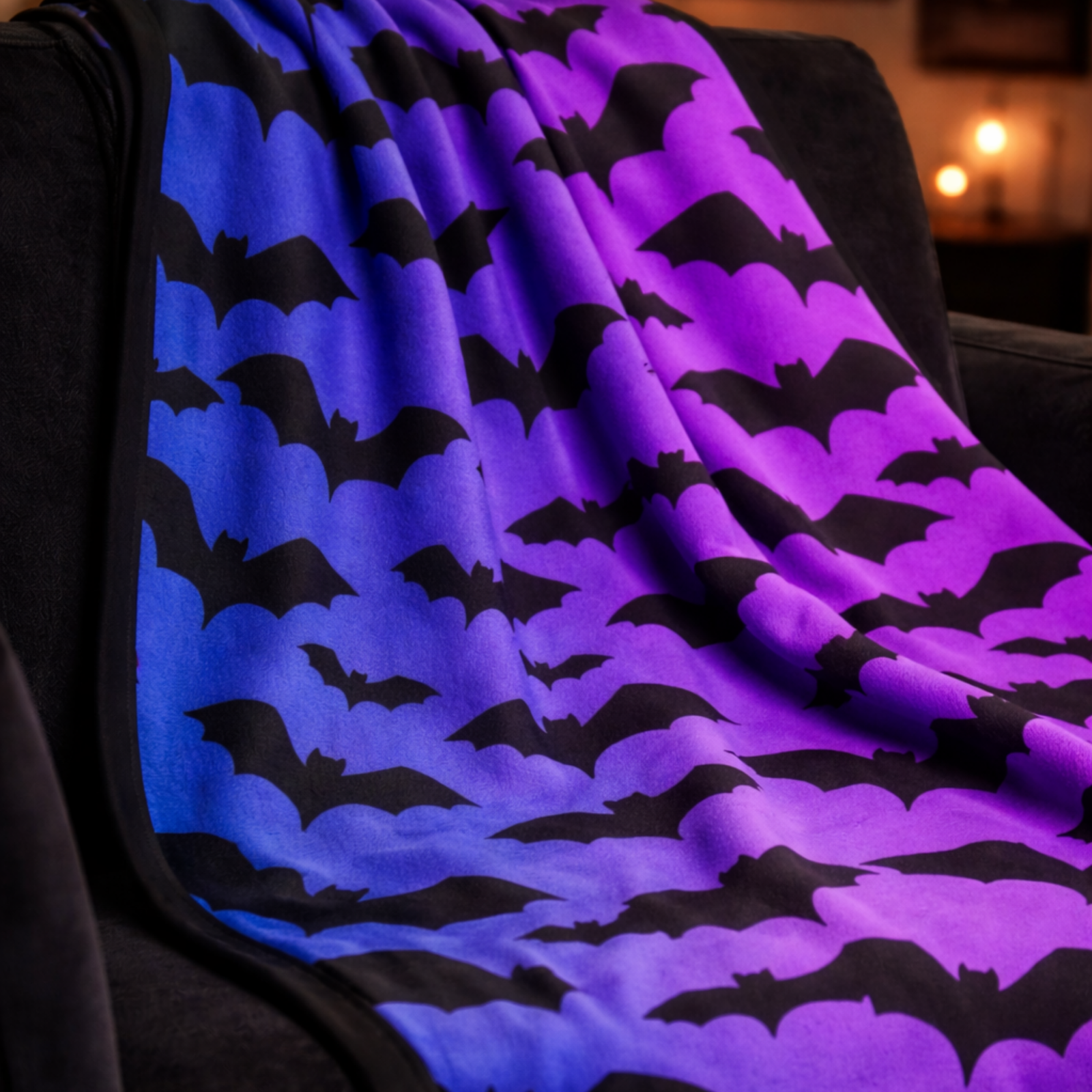 Pretty Little Bats Fleece Throw Blanket - Image 3