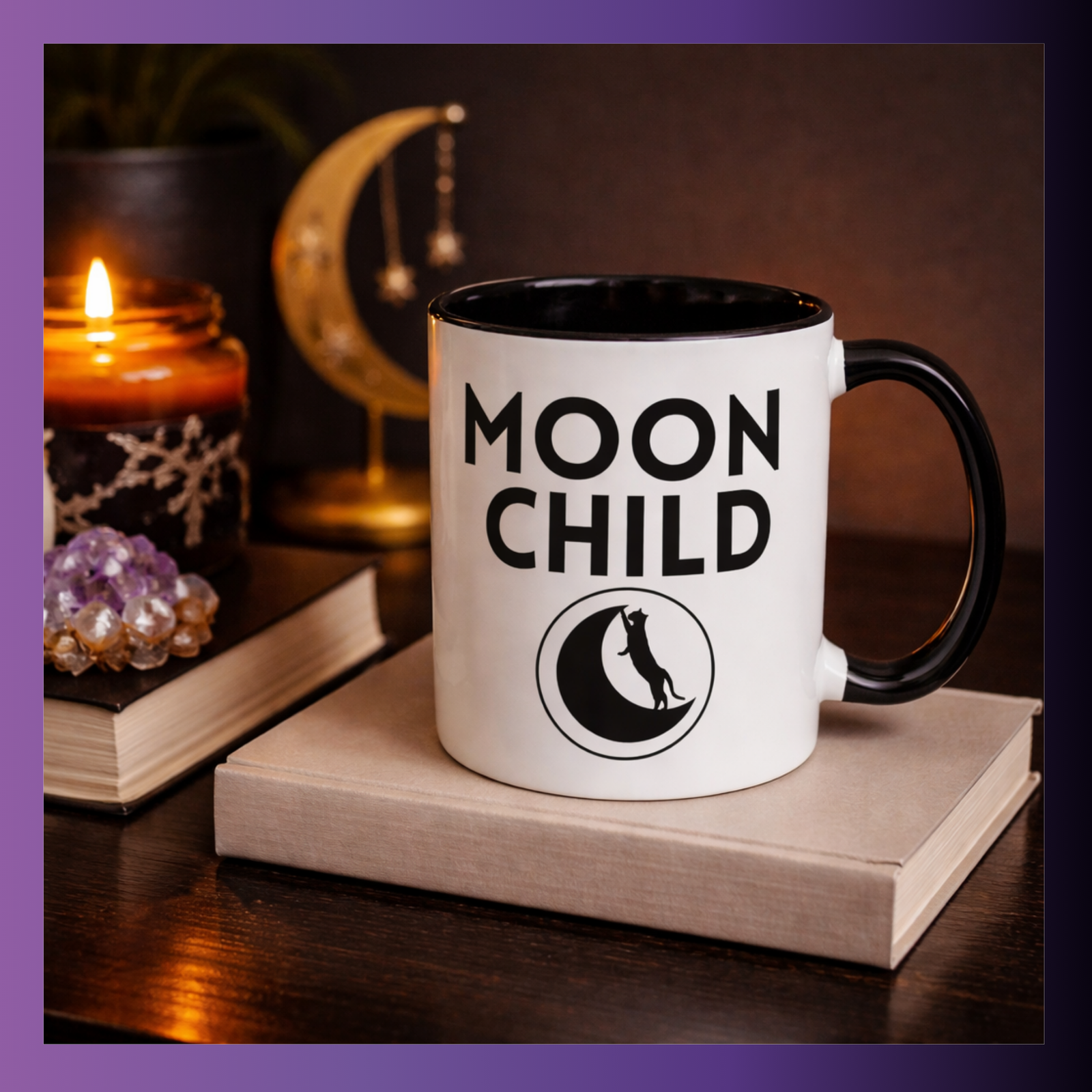Moon Child 15 Oz Ceramic Coffee Mug - Image 2