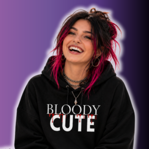 Bloody Cute Horror Girl Hoodie